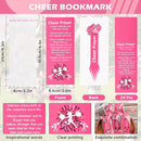 LiYiQ 72 Pcs Cheerleader Party Favors Cheerleader Team Gifts Cheerleader Goodie Bags Stuffers Cheerleader Ballpoint Pens Bookmark Card and Silicone Bracelet by TinyTreasures Baby Boutique