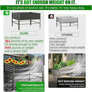 Raised Garden Bed with Legs, 48×48×32in Large Metal Elevated Raised Planter Box,1000lb Capacity with Drainage Holes for Vegetables Lawn Green Flowers, Fruits, Terrace