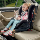 Car Seat Protector, 2 Pack Baby CarSeat Covers with Mesh Pockets & Non-Slip Backing 600D Durable Seat Protectors Under Car Seat for Baby (Black & Brown, Large) by TinyTreasures Baby Boutique