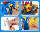 Engine Building Kit, Kids Mechanic Repair Set for Kids Motorcycle Engine，Take Apart Toys-42pc Playset，STEM Engine Model Kit Toy with Cool Lights&Sounds，Educational Toys for 3+ Year Old (Blue) by TinyTreasures Baby Boutique