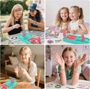 Arts and Crafts for Kids Ages 8-12,Friendship Bracelet Making Kit for Girl,DIY Arts and Crafts Maker for Kids,Jewelry Making Kit Christmas Gifts for Ages 6 7 8 9 10 11 12 Year Old (Blue/Pink) by TinyTreasures Baby Boutique