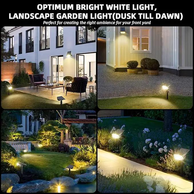 Solar Spot Lights Outdoor Landscape Lights, 40 LEDs Solar Landscape Spotlights Outdoor Waterproof Auto On/Off Solar Garden Lights, Outdoor Solar Lights for Yard Palm Tree Driveway Patio Pool, photo 7 of 7