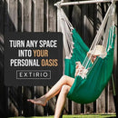 Hanging Hammock Chair Swing – Hanging Chair Outdoor & Indoor - Hammock Swing Chair – Quick & Easy Setup with Hardware Kit – Durable & Spacious Full Body Support – Holds 440 Lbs by GreenHaven Gardens