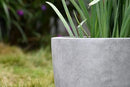 Kante 18 Inch Dia Round Concrete Planter, Indoor Outdoor Large Plant Pot with Drainage Hole and Rubber Plug for Home Patio Garden, Natural Concrete by GreenHaven Gardens