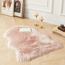 AMTOVO Faux Fur Rug, Pink Small Area Rug, Fluffy Sheepskin Rug, Fuzzy Ultra Soft 2 x 3 ft Shag Rugs for Bedroom Sofa Throw Cushion Room Decor, Sheepskin by CozyNest Decor