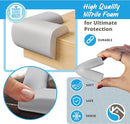 8-Pack Corner Protectors Baby Proof, Furniture Corner and Edge Safety Bumpers, Soft Rubber Foam Cushion Covers, 3M Taped Corner Guards, Baby Child Proofing Pads, Table Corner Protectors, Grey by TinyTreasures Baby Boutique