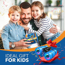 Toys for 3-7 Year Old Boys: LET'S GO! Binoculars for Kids with Bird Watching Manual Easter Birthday Gifts for 4 5 6 7 8 Year Old Boy Girls Outdoor Toy for Kid Ages 5-7 Toddler Camping Telescope by TinyTreasures Baby Boutique