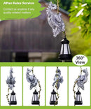 Solar Dragon Figurine Garden Statue: Outdoor Hanging Climbing Ornament with Lantern for Yard Art Lawn Balcony Patio Porch Decor- Birthday Gifts for Mom Women Father by CozyNest Decor
