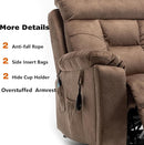 Power Lift Recliner Chair for Elderly, Lazy Boy Recliner Chair with Massage and Heating, 26in Extra Wide Recliner Seat with Cup Holder, Adjustable Electric Reclining Chair for Big Man by CozyNest Decor