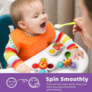 LiKee Strong Suction Cup Fidget Rotating Sensory Bath Toys for Baby, Airplane Car Travel Table & Window Toys for Toddler Boys and Girls, 6+ Months by TinyTreasures Baby Boutique
