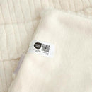 Amélie Home Luxury Striped Faux Fur Throw Blanket for Couch, Embossed Split Fur Cozy Fuzzy Fluffy Luxurious Soft Plush Sofa Chair Bed Gift Blankets for Women Men Wife Friend, 55"x70", Ivory by CozyNest Decor