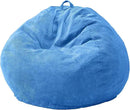 Hobestluk 4.5FT Bean Bag Chair Giant Bean Bag Chair with Filler Included Adult Bean Bag Chairs with Removable Cover for Bedroom Living Room (Jumbo, Blue) by CozyNest Decor