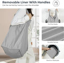 STO STO Laundry Hamper, 90L Rolling Laundry Sorter Cart with Removable and Washable Liner Bag, Rolling Clothes Hamper with Metal Handle for Laundry Room and Bedroom, Gray by CozyNest Decor