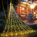 cerflyer (New) Christmas Decoration, String Lights with 12/'' Iron Star Tree Topper, 320 LED 8 Modes Waterproof Indoor Outdoor for Home, Christmas, Holiday - Warm White, YLS1000WD01 by GreenHaven Gardens