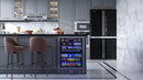 KoolMore 23.4” Inches Small Built-In Glass Door Refrigerator and Beverage Cooler for Soda Cans, 6 Wire Shelves, Adjustable Temperature Range [5.1 Cu. Ft.], 24" Inch (KM-BIR5C-GD) by CozyNest Decor