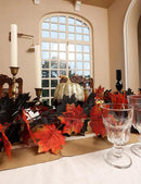 Joyhalo 5 Pack Fall Garland, Halloween Leaves Garland, Black Outdoor Leaf Vine for Mantle, Door Frame,Fireplace and Thanksgiving Decor by CozyNest Decor
