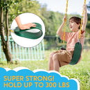 TURFEE 3 Pack Green Swing Seats Heavy Duty with 66" Chain, Swing Set Accessories Replacement with Snap Hooks for Kids Outdoor Play Playground, Trees, Backyard (Limit 300lb) by TinyTreasures Baby Boutique