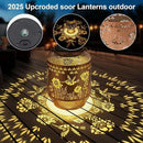 Solar Lanterns Outdoor Waterproof Christmas Birthdays Gifts for Women Mom Grandma Butterfly Garden Decor Metal Hanging Solar LED Lights for Patio(Butterfly Flock-2P) by GreenHaven Gardens