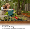 Worth Galvanized Steel Landscape Edging 4.5" x100' Metal Garden Edging Roll Flexible Bender Border with 31Pcs Stakes for Lawn, Flower Bed Edges, Rust-Like Color by GreenHaven Gardens