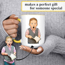 Personalized Coffee Mug, Custom Drawing Portrait Gift, Funny Customized Coffee Gift for Men & Women, Custom Mugs with Pictures, Yellow 15oz Customized Ceramic Tea Cup by TinyTreasures Baby Boutique