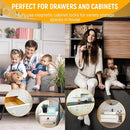 Magnetic Cabinet Locks Baby Proofing - Children Proof Cabinet Drawers Safety Locks (10 Locks and 2 Keys) by TinyTreasures Baby Boutique