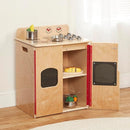 ECR4Kids Play Kitchen Stove, Wooden Playset, Natural by TinyTreasures Baby Boutique