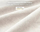Oversized Modular Sofa, Extra Deep Cloud Chenille Sectional Couch with Ottoman Chaise, Fluffy Chenille 2 Seater Sofa Bed for Living Room, Villa (Sofa Bed 4 Seater, Chenille White) by CozyNest Decor