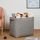 DULLEMELO Grey Storage Baskets 2 Pack Extra Large Fabric Shelf Baskets for Organizing, Closet, Clothes, Toys, Bedroom by TinyTreasures Baby Boutique