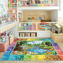 ABC Rug for Kids Room, ABC Baby Mats for Floor Toddlers, Alphabet Play Mat Elementary Preschool Kid's Rugs with Animal Illustrations - (78.7X59 Inches) by TinyTreasures Baby Boutique