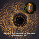 2 Pack Solar Lanterns Outdoor,Rattan with Metal Decorative Garden Hanging Lanterns Waterproof Christmas Gifts for Women LED Light with Handle for Table,Patio,Pathway,Pergolas,Tree,Yard,Fence,Hook by GreenHaven Gardens