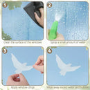 9 Sheets Bird Window Clings, Protect and Save Bird Strikes Window Stickers, Glass Door Stickers Decals, Stop Birds Flying into Windows Accessories Home Decorations by CozyNest Decor