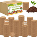 ZeeDix 100 Pcs 40mm Organic Coco Coir Pellets, Compressed Coconut Coir Seed Starter Expanding Soil Discs Potting Soil Dirt Pellets for Planting Bonsai, Herbs, Plants, Flowers and Vegetables by GreenHaven Gardens
