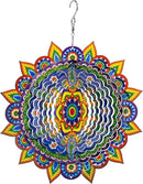 Mandala Wind Spinners, 3D Metal Wind Spinners Outdoor for Yard and Garden,12inch Stainless Steel Hanging Wind Spinners, Kinetic Yard Art Garden Decor Ornament Gifts by GreenHaven Gardens
