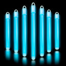 Glow Fever Glow in The Dark Sticks - 100 ct 6" Glow Sticks Bulk Party Pack with End Caps & Lanyards - Glow Party Favors for Concert, Festival, & Wedding - Neon Light Sticks, Blue by TinyTreasures Baby Boutique