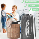 Sylfairy 2 Pack XL Laundry Bag with Strap,Heavy Duty Travel Laundry Bag,Rip-Stop Dirty Clothes Shoulder Bag with Drawstring,Easy Fit a Laundry Hamper or Basket Travel Essentials by TinyTreasures Baby Boutique