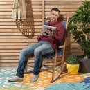 Indoor Outdoor Chair Cushion, 1 Pack Garden High Back Chair Cushions, Lounger Chair Pad, for Recliner Patio Chair, Burgundy by GreenHaven Gardens