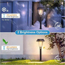 VOLISUN Solar Pathway Lights, 6 Pack LED Solar Lights Outdoor Waterproof,3200K Landscape Lighting,2 Brightness Mode Solar Path Lights,Landscape Lights,Solar Garden Lights for Yard Walkway Driveway by GreenHaven Gardens