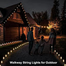 Outdoor Warm Christmas Pathway Lights, 24.2ft 20 Lights with Stakes, Outside Walkway Marker, C9 Christmas Decor, Driveway Decorations, Waterproof, Hanging or Plugging by GreenHaven Gardens