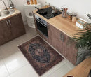 Keen Home Design 2x3 Rug - Machine Washable Entry Rug with Non-Slip Backing, Ideal for Enteryway, Kitchen, Bathroom, Laundry Room - Vintage, Easy Clean, Durable, Low Pile Rug - (2' x 3') by CozyNest Decor
