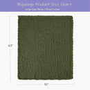 Bigacogo Chunky Knit Throw Blanket for Couch, 51x63 inches, 100% Hand Knitted with Thick Jumbo Chenille Yarn, Cozy Soft Large Rope Knot Cable Crochet Blankets for Sofa Bed Living Room, Yellow Green by CozyNest Decor