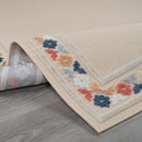 Beverly Rug Outdoor Rug 4x6 Modern Bordered Area Rugs for Indoor and Outdoor Patio Easy to Clean Non Shedding Living Room Porch Garden Washable Outside Carpet (4 x 6 Beige) by CozyNest Decor
