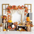 DearHouse 6ft Pumpkin Fall Maple Leaves Garland - Artificial Autumn Foliage Hanging Vine for Thanksgiving, Home, Wedding, Fireplace, Party, Christmas Decor (Orange & Brown) by CozyNest Decor