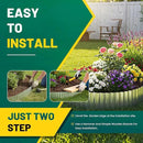 Corrugated Metal Garden Edging, 8"×10Ft Durable Landscape Border for Garden, Lawn, Flower Beds and Paver Edging (Silver) by GreenHaven Gardens