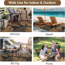 GAOMON Outdoor Rug Waterproof 9x12 Outdoor Plastic Straw Rug for Patio, Reversible Modern Camping Mat with Bag & Stakes, UV Resistant & Easy to Clean Carpet for RV, Deck, Balcony, Porch, Brown by CozyNest Decor