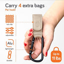Baby Uma Stroller Hooks for Bags (2 Pack) - Leather-Style Stroller Clips and Hooks, Non-Slip Stroller Accessories, Carry 11 lbs Per Stroller Hook, Universal Baby Essentials & Stroller Accessories by TinyTreasures Baby Boutique