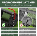 Compost Peat Moss Spreader for Lawn, 24 Inch Compost Roller Spreader with Adjustable T-Shaped Handle, Upgraded Side Clasps, Durable Lightweight Metal Roller, Lawn Garden Yard Care (Black) by GreenHaven Gardens