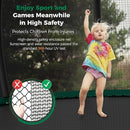 Tatub Large Trampolines Outdoor 10 12 14 15 16FT for Kids and Adults,Outdoor Recreational Pumpkin Trampolines with Curved Poles and Safety Enclosure Net, Basketball Hoop, Ladder by TinyTreasures Baby Boutique