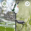 Afirst Decorative Solar Lights Outdoor Solar Hummingbird Stake Lights Hand Blown Glass Decorative Garden Pathway Light Outdoor Waterproof Glass Stakes Green by GreenHaven Gardens
