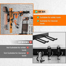 Garage Storage, Garage Organization, Garage Tool Organizer Wall Mount, Garden Tool Organization and Storage 48.1 Inches, Max 450lbs Adjustable Metal Hooks, Hangers Garden Yard Tool Rack, by GreenHaven Gardens