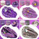 LAWOHO 6 Packs Purple Black Slime Kit - Cloud, Butter & Clear Slime, Slime for Kids with Spooky Slimes Add-ins, Slime Kit for Boys & Girls Birthday Halloween Party Favors Christmas Easter Gifts by TinyTreasures Baby Boutique